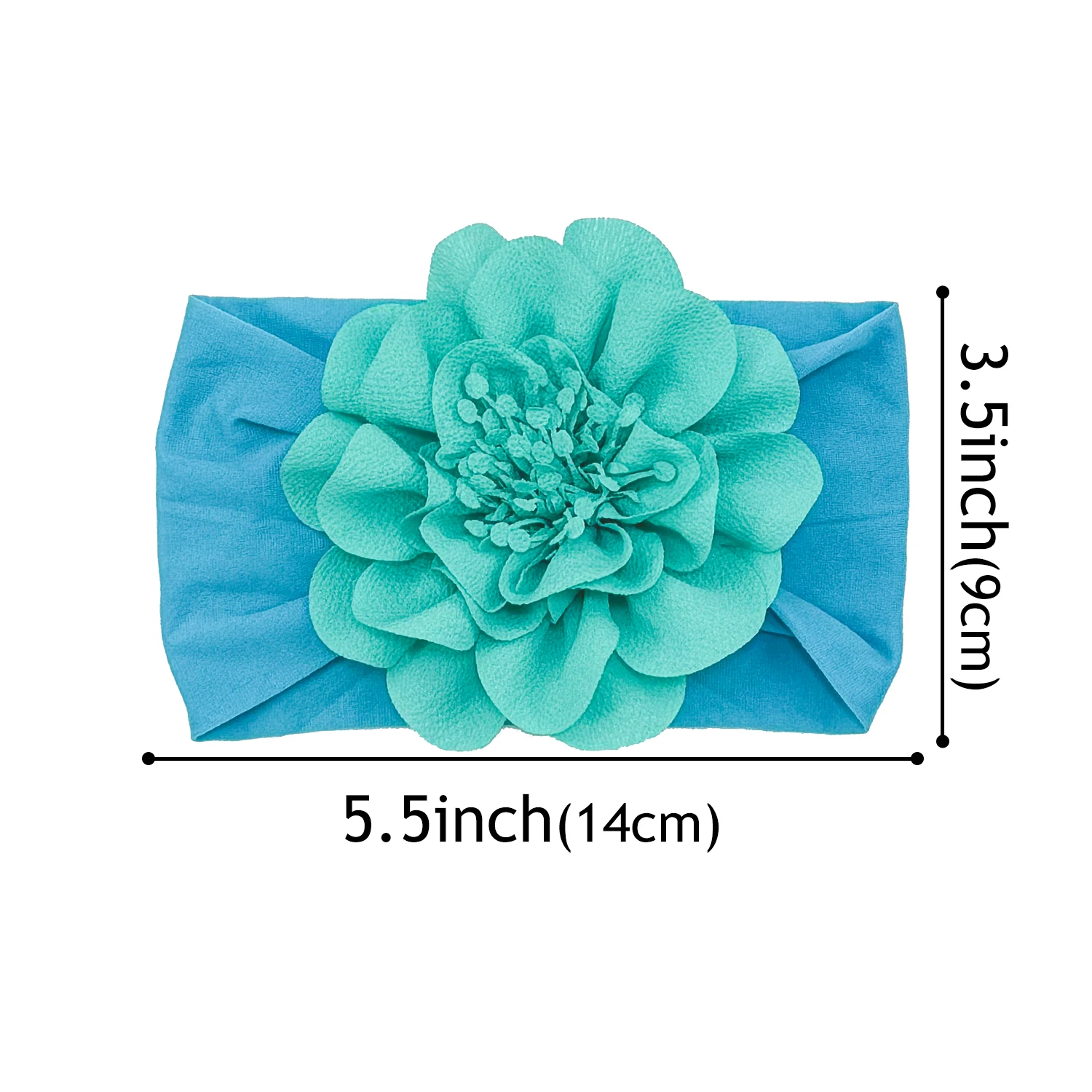 1PC Chiffon Flower Headbands Baby Girls Elastic Nylon Headbands for Baby Newborn Girls Floral Hairbands Party Hair Accessories