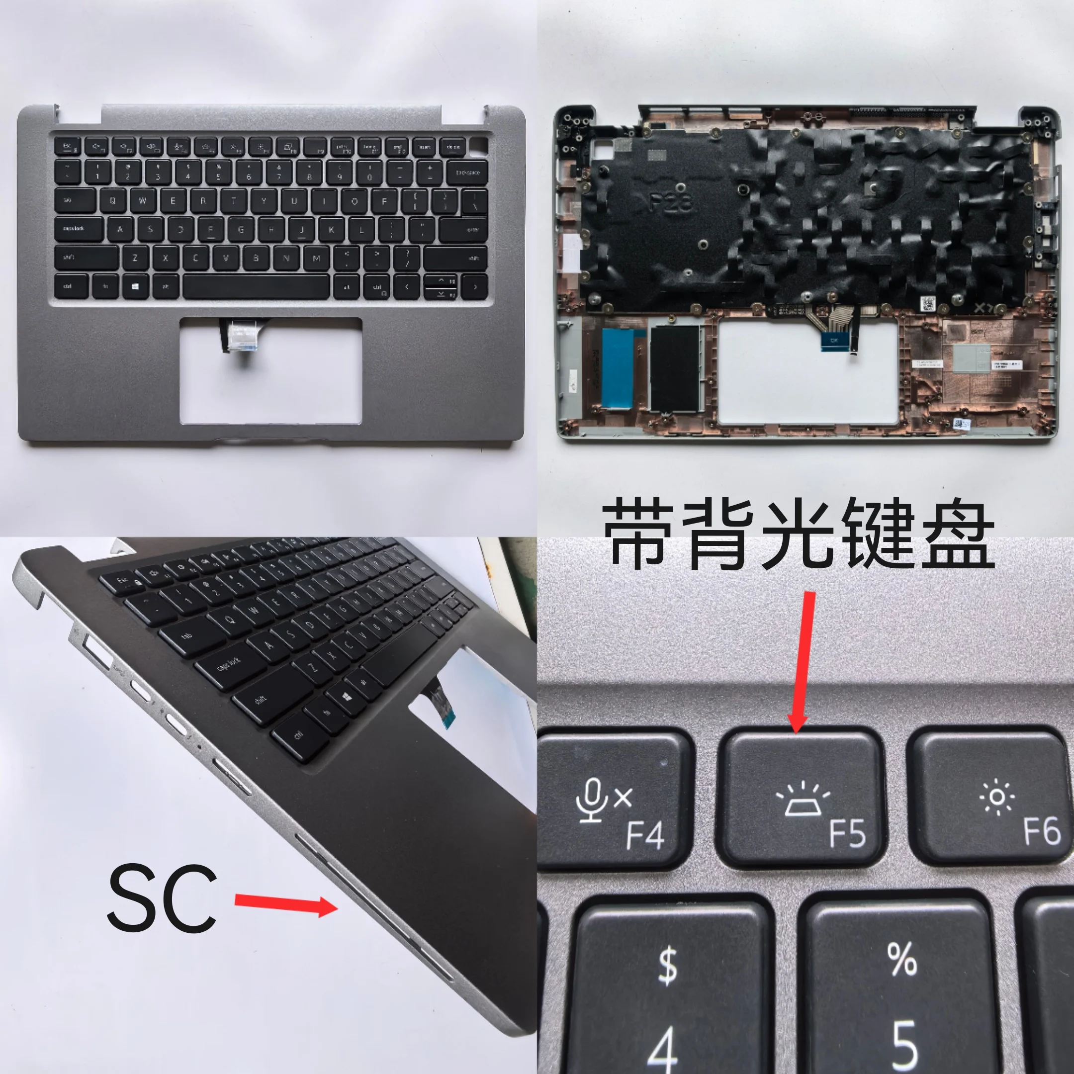 US backlit New laptop upper case cover palmrest with keyboard for DELL Precision 3480 3490 M3480 M3490