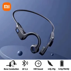 Xiaomi Gerçek Kemik İletimli Spor Kulaklık Kablosuz Kulaklık Bluetooth Uyumlu Kulaklık Koşu için Mic ile Eller Serbest