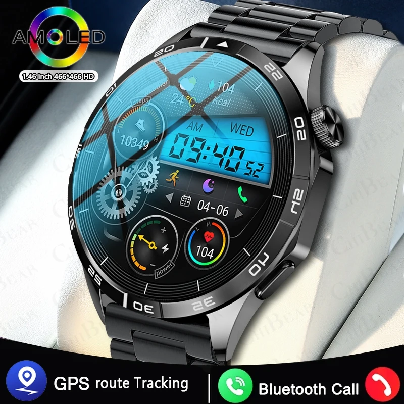 

Для Huawei Watch 4 PRO Smart Watch Мужчины 1,43 дюйма AMOLED HD Дисплей Компас GPS Спорт Фитнес Часы Bluetooth Звонок Smartwatch