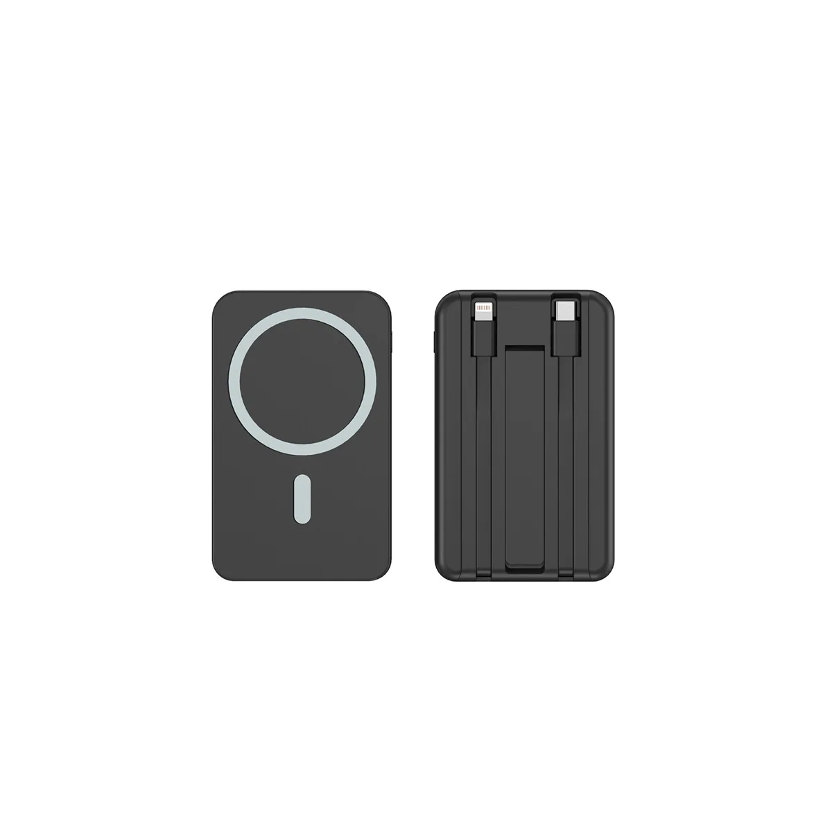 10000/20000mAh 22.5W Magnetic Wireless Power Bank Slim Portable Charger With 2 Cables Fast Charging Powerbank For iPhone Samsung image 3