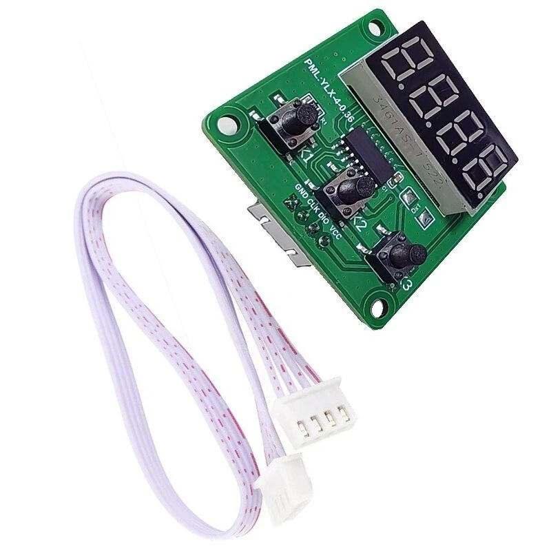 5pcs4-Digit Digital Tube Parameter Adjustment Display Module, Matched Controller Board, Not for Independent Use