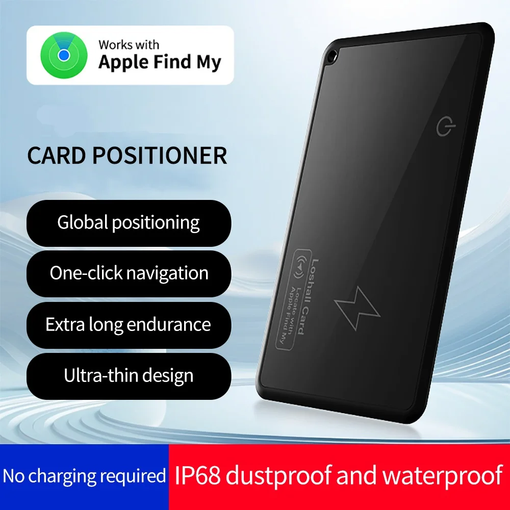 Ultra-slim MFi Certified Wallet Tag Wallet Key NFC Tag Globle Position Locator Keeps Your Belongings Safe For IOS Phone