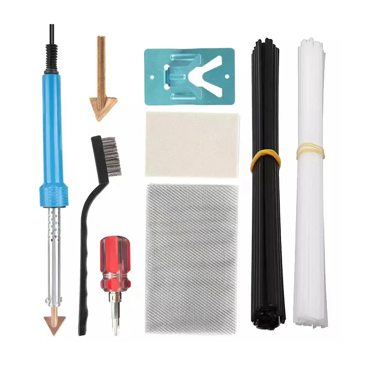 80W Plastic Welding Kit 40 Rods for Car Bumper Repairs DIY Tool Wire Mesh,Dashboard,Kayak Bumper Welder Tools US Plug