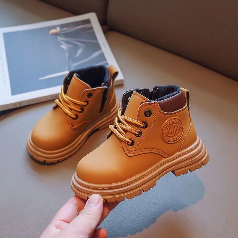 

Kids Fashion Boots 2026 Autumn Winter New Style Short Boots for Girls Soft Faux Fur Lining Waterproof Non Slip Toddler Boots