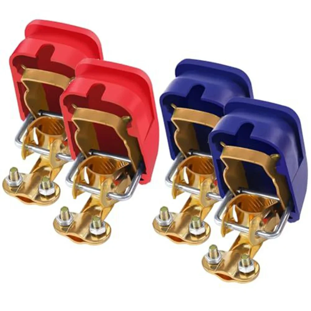 2Pairs Quick Release Battery Terminals 12V Clamps For Boat Truck Connectors Caravan Replace Car Accessories