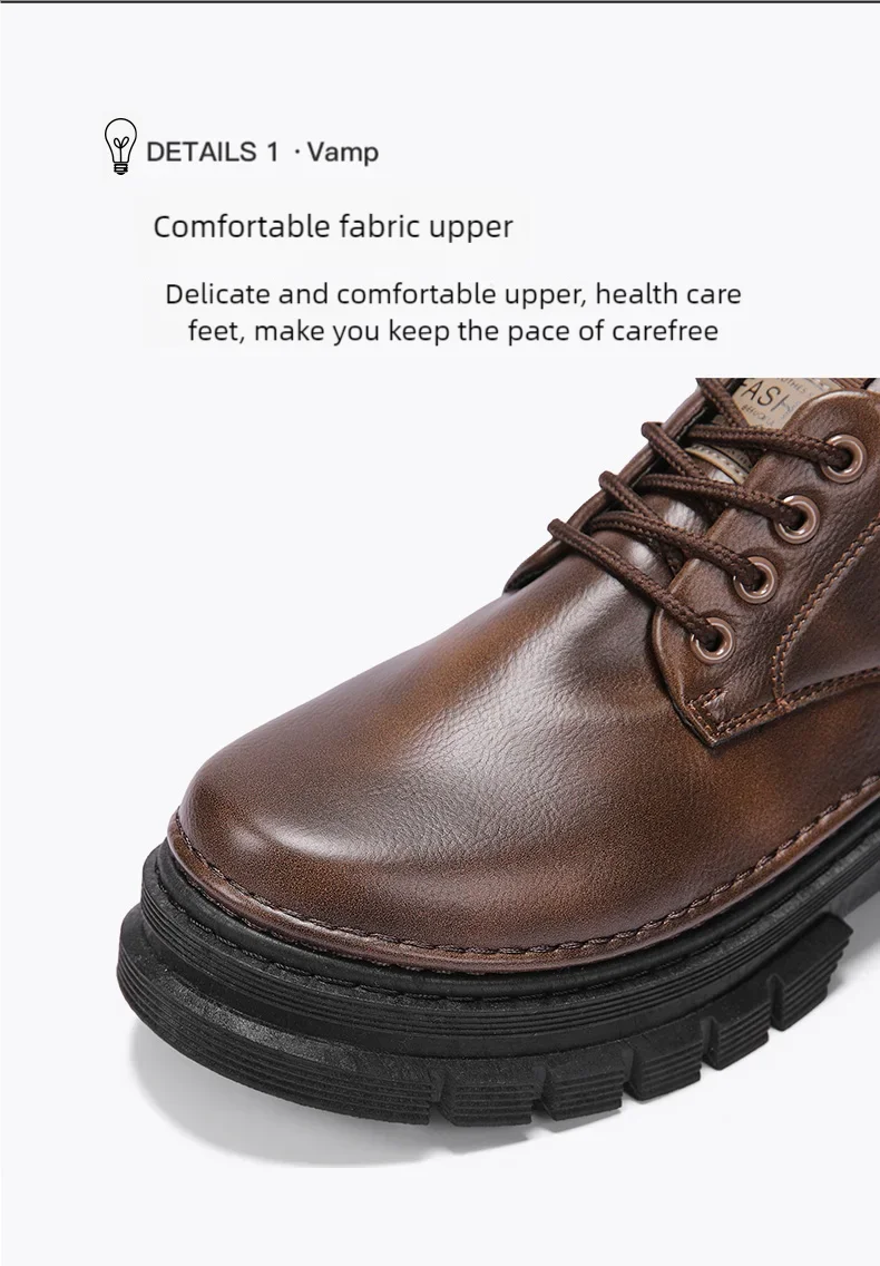 Herren-Freizeitschuhe, Vier-Jahreszeiten-Handarbeit, bequeme Outdoor-Arbeitsschuhe, modische Joker-Jugend-Trendschuhe, Business-Party-Lederschuhe – Detail 6