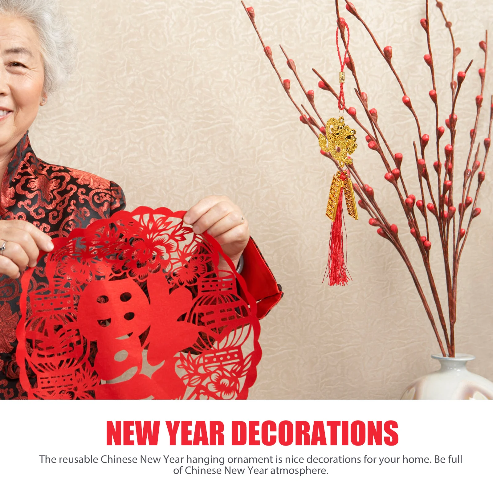 

Chinese Home Hanging Decoration Festival Pendant New Year Craft Dragon Pendants Charm