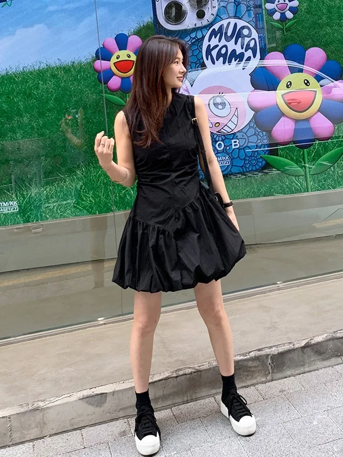 Estate 2025 Chic Svel Vest Dr Faion Age-Defng Design Flower Bud Dr Commute Sle rotondo Ne Single Piece