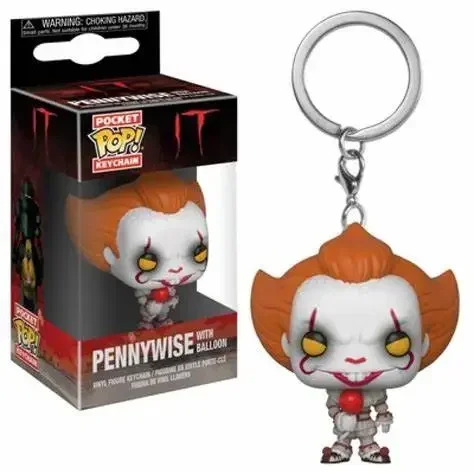 2024 New FUNKO Keychain Toys Pennywise Scream PVC Action Figure Collectible Model Toys for Chlidren Christmas Birthday Gift - view 2