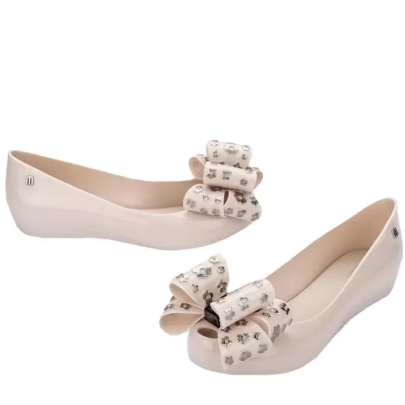2024 New Women Sandals Bowtie Summer Ladies Sandals Female Shoes Non-slip Women Mel Jelly Sandals Breathable