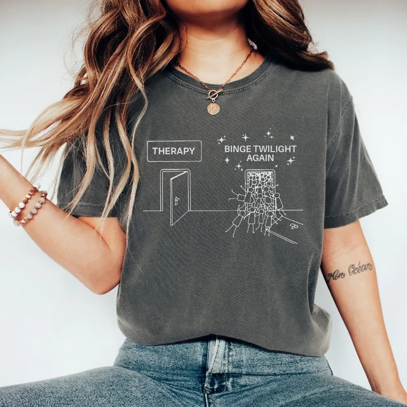 Twilight City Shirt Titsok Bella Swan Edward Cullen Summer New Retro Street Unisex Casual Fashion Y2K T-shirt