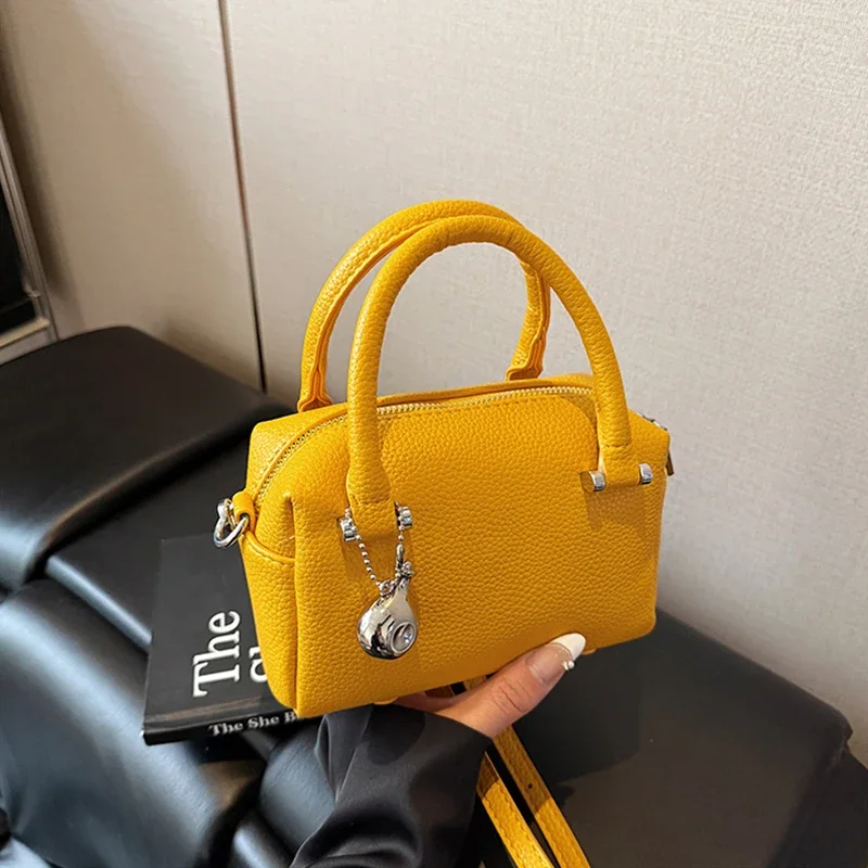 

Women's Soft Leather Mini Pillow Bags High-Grade Sense Versatile Crossbody Bags Lady Delicate Phone Coin Purse