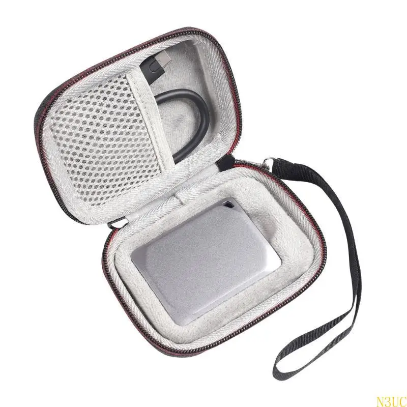 N3UC Protable EVA Carrying Case for Crucial / X9 / X10 1TB/2TB/4TB/500GB Portable SSD(Case Only)