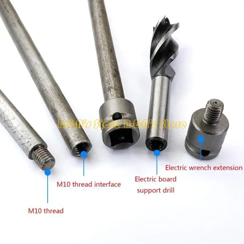 

Y1AD Inch Wrench Drill Bits Extender 150/250/400/600mm Wrench Adapter Alloy Steel for Electric Wrench DIY Furniture