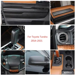 For 2014-2021 Toyota Tundra ABS Matte Black Car Styling Car Interior Appearance Decorative Stickers Car Modification Accessories