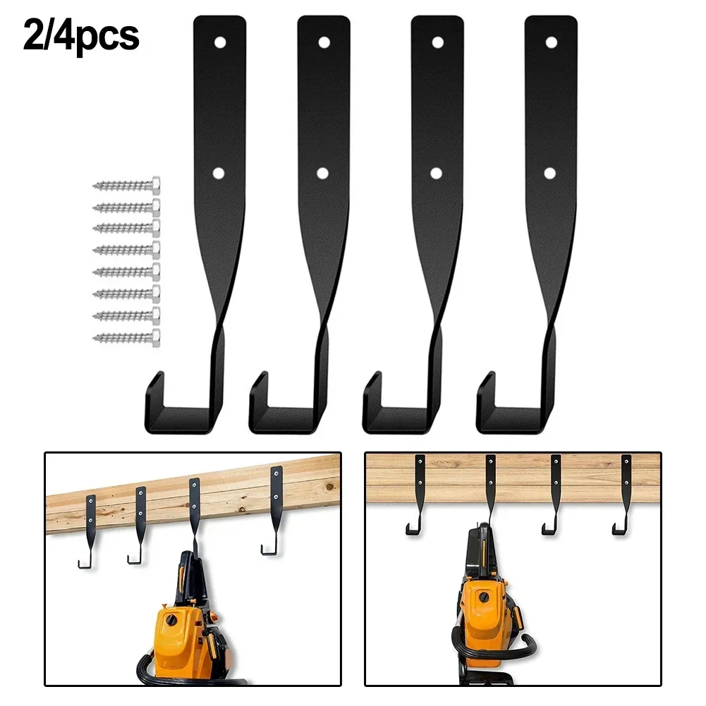 Wall Mount Chainsaw Hooks Holder Backpack Blower Rack Accessories Garden Tool Hanging Storage Hanger Heavy Duty Bracket Hooks