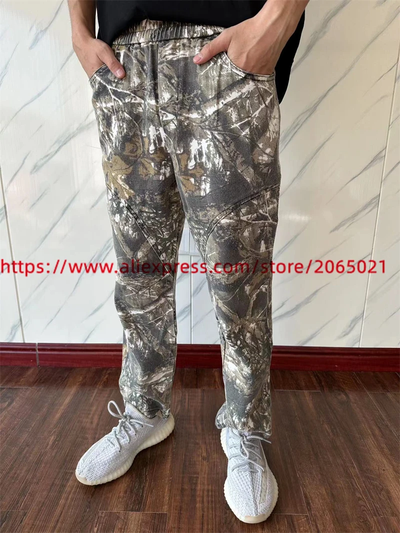 Saint Leaf Camouflage Functional Tactical Functiona Pants Men Women High Quality Streetwear Jogger Drawstring Sweatpants