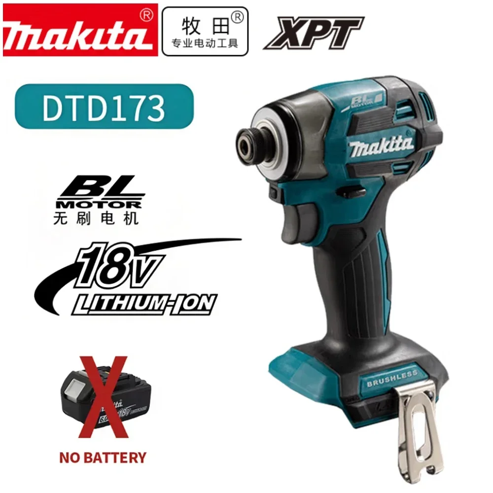 

100% Origina Makita DTD173 Brushless Impact Driver Rechargeable Screwdriver Drills Cordless Power Tools 18V BL Motor Tools✅