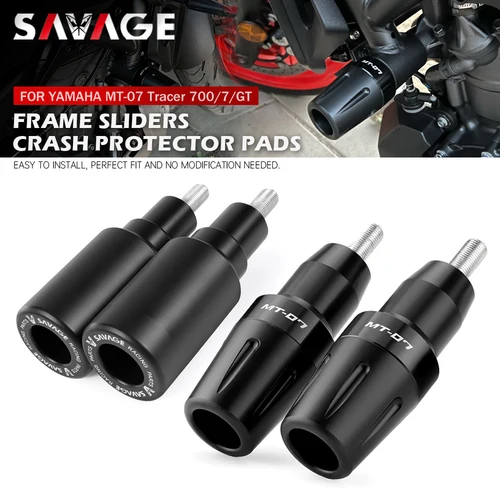 Protector deslizante antichoque de marco MT07 para YAMAHA MT-07 Tracer 700/7/GT 7GT FZ07, protección de carenado para motor de motocicleta