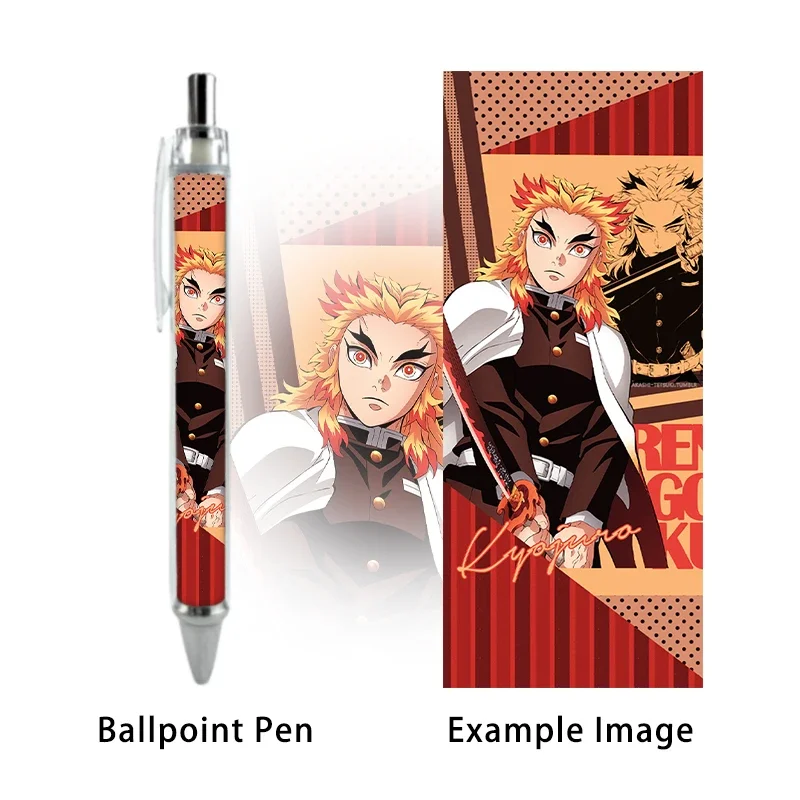 2/4PCS Rengoku Kyoujurou Popular Anime Peripheral Character Customized Stationery Press Gel Pen School Supplies Student Gifts