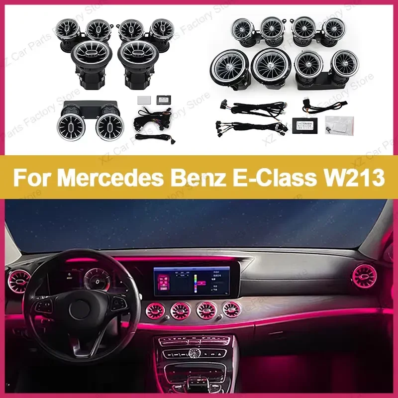 2026 hot sale for E Class W213 2016 2021 Led Turbine Nozzle Ambient Light Air Vent Lamp New Outlet Turbo