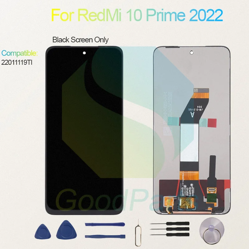 Test Before Ship For RedMi 10 Prime 2022 Display Touch Screen Digitizer Panel Assembly Lcd Screen 22011119TI 10 Prime 2022 Scree