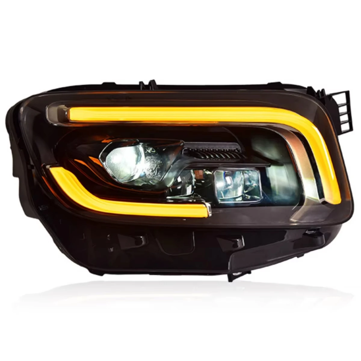 

Dedicated to GLB 20-22 Light Emitting Diode Headlight Assembly New 12v Retrofit Daytime Running Light with Steering Signal Flow