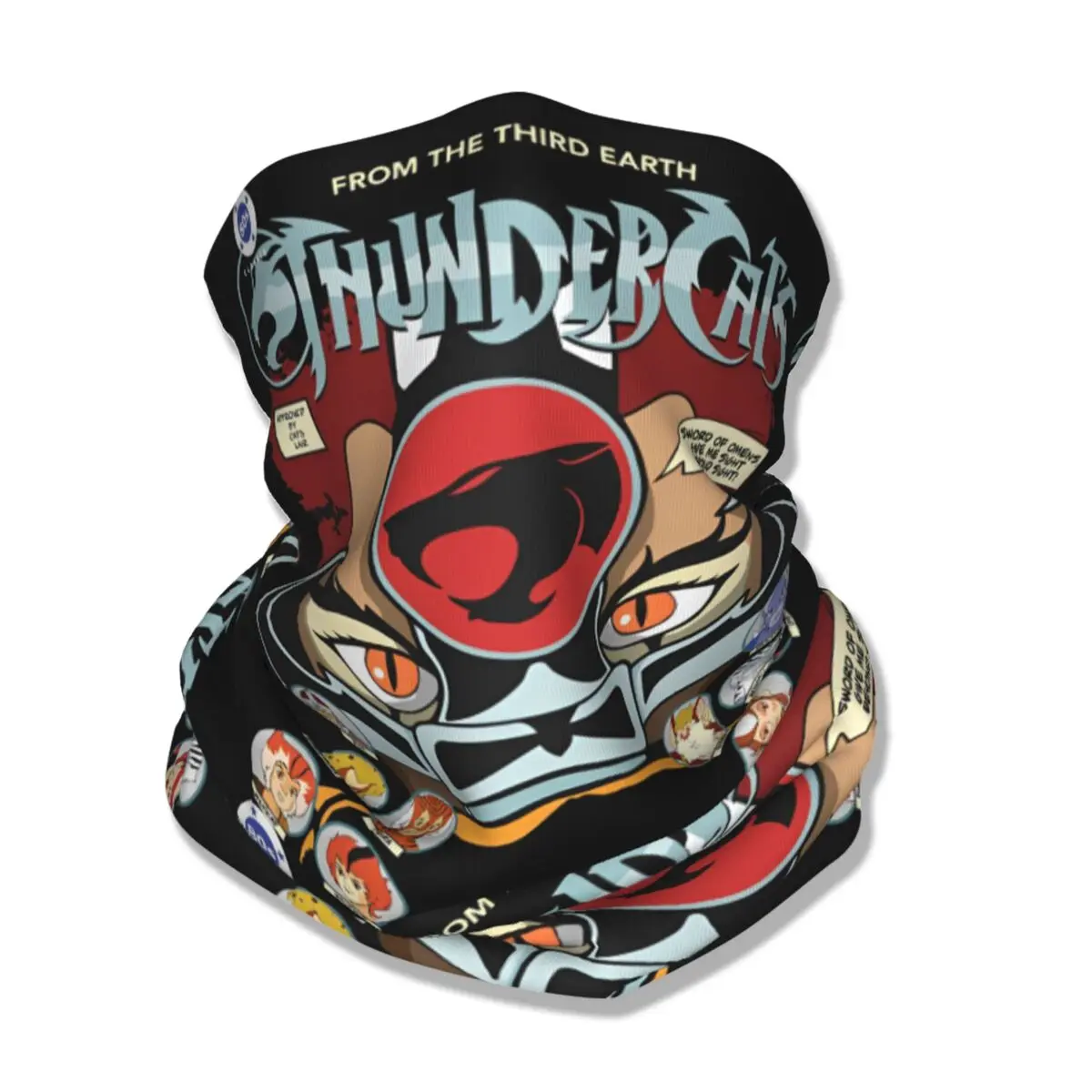 Thundercats Lion-O Bandana Neck Gaiter Printed Cartoon Anime Mask Scarf Multifunctional Headband Hiking Unisex Adult All Season