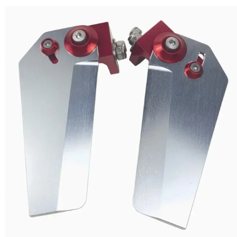 1 paire nouveauté 95mm ailerons tournant couteau à eau en métal assistance au direction pièces d'assemblage à jet d'eau pour RC course o-bateau modèle de bateau