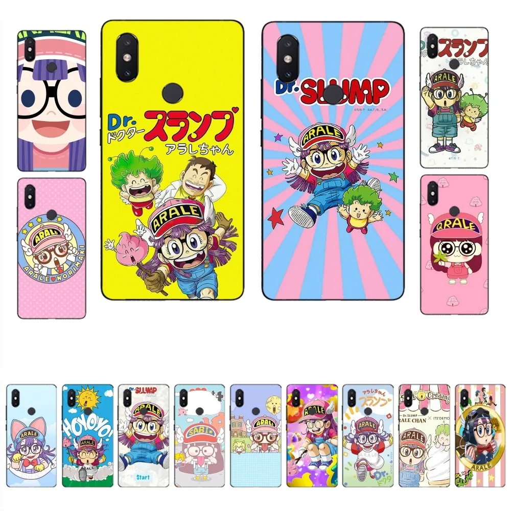 

Cartoon Dr Slump Phone Case For Xiaomi Mi 5X 8 9 10 11 12 lite pro 10T PocoX3pro PocoM3 Note 10 pro lite