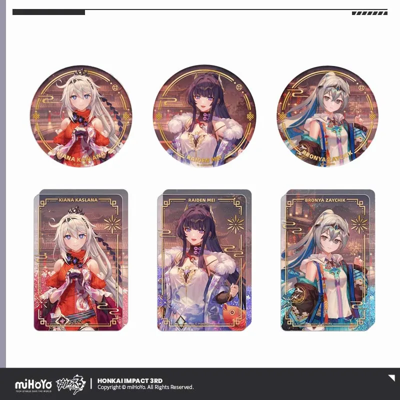 

Sunsyea Honkai Impact 3rd Official Merch miHoYo Original Authentic HCHX Theme Series Quicksand Ornaments Badge Kiana Bronya Mei