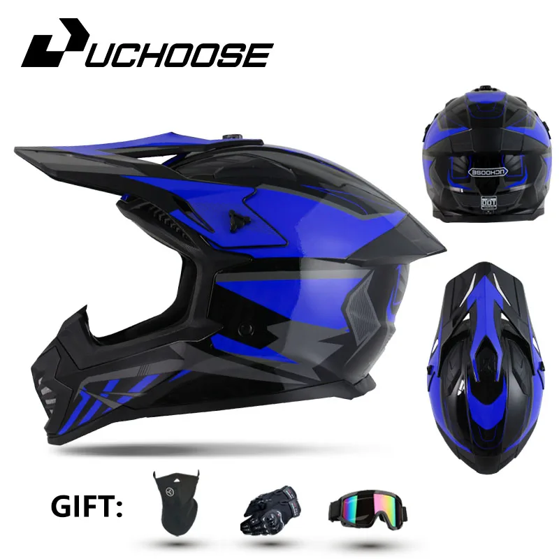 

For Adults Children Professional Off-road Helmet Motorcycle Helmet Downhill DOT Racing Motorcycle Motor Helmet Free Gift