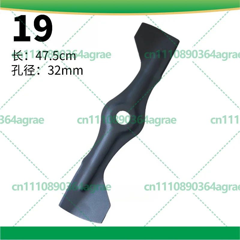 Large Ear Straight Mower Blade for Weibang Lawn Mower 18Inch 19Inch 20Inch Garden Machinery Replacement Parts