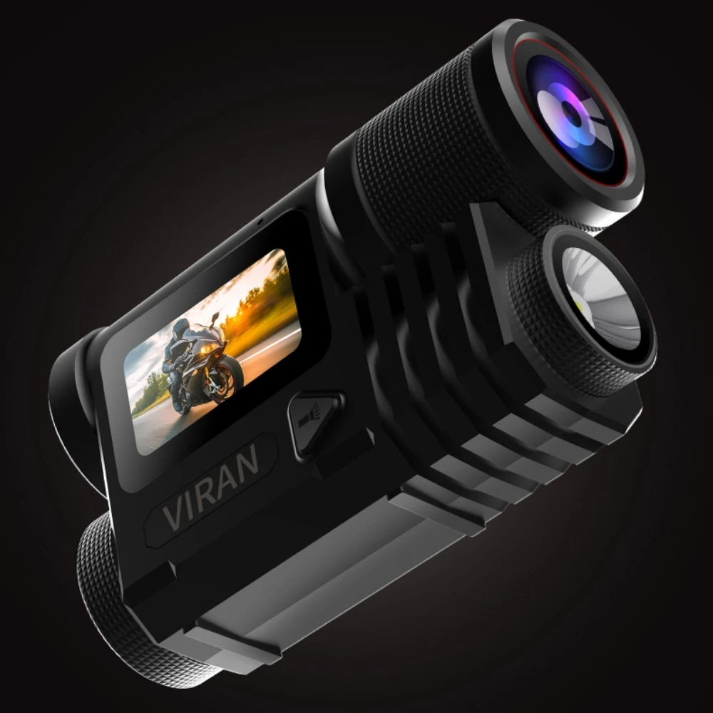 

4K Action Camera for Bike Motorcycle Helmet Handlebar Mount with Waterproof Case 30FPS Sports Cam for Cycling Daily Vlogging