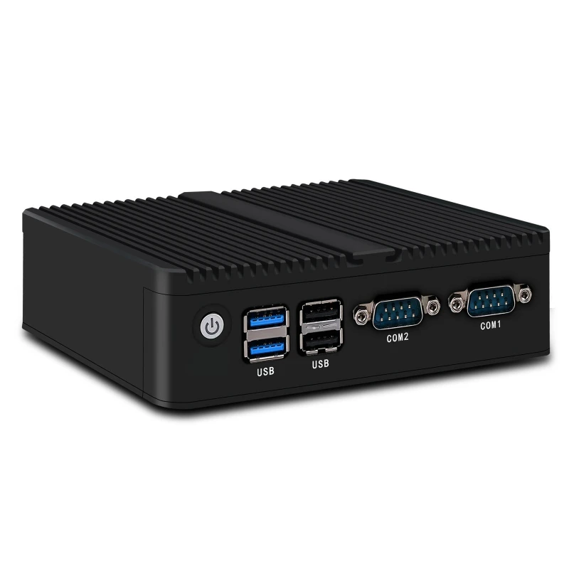 

Industrial control small host quad-core N2840 dual network double string microcomputer embedded fanless J1900 mini host