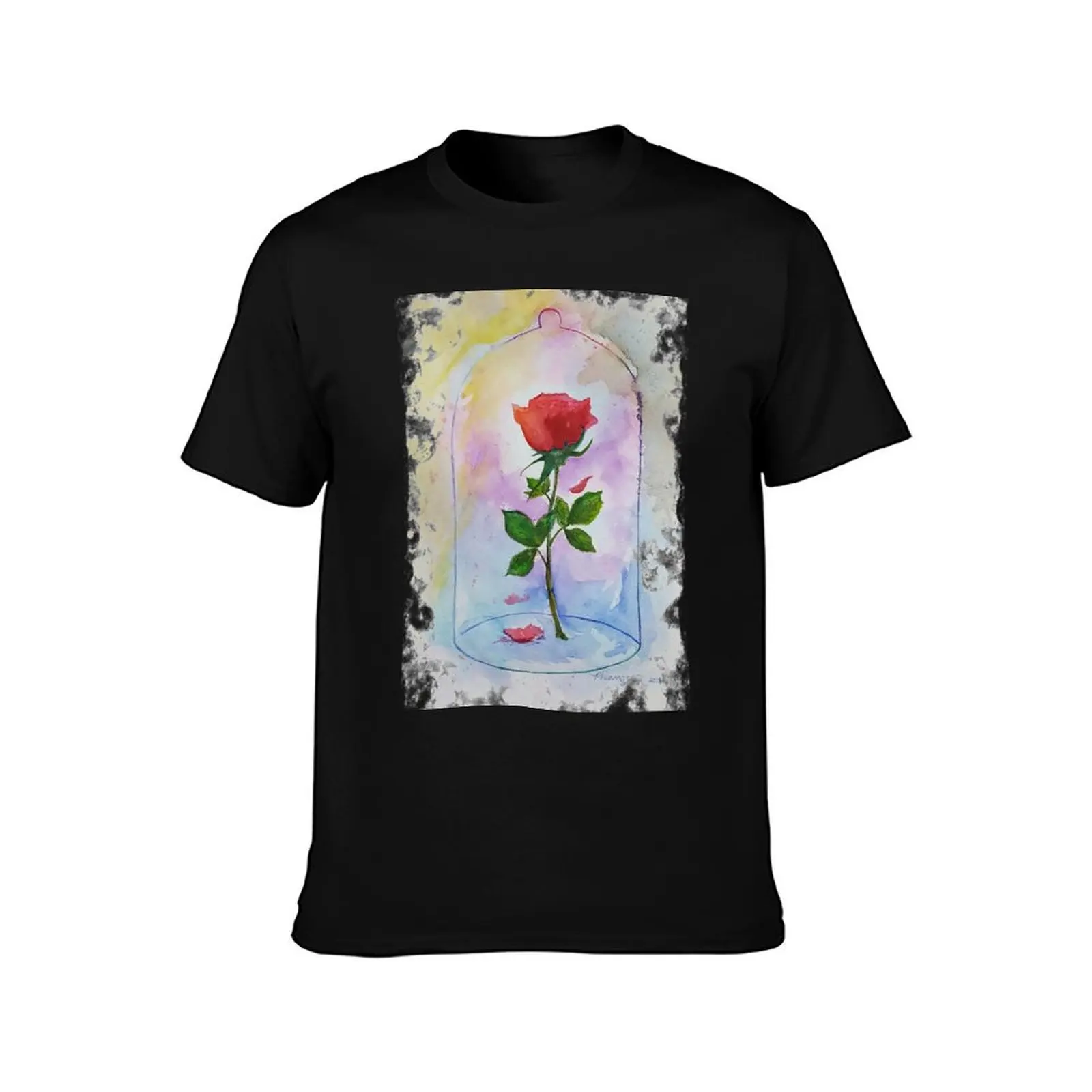 Til the Last Petal Falls - Enchanted Rose T-Shirt Holiday Simple Tee Shirt T-Shirt