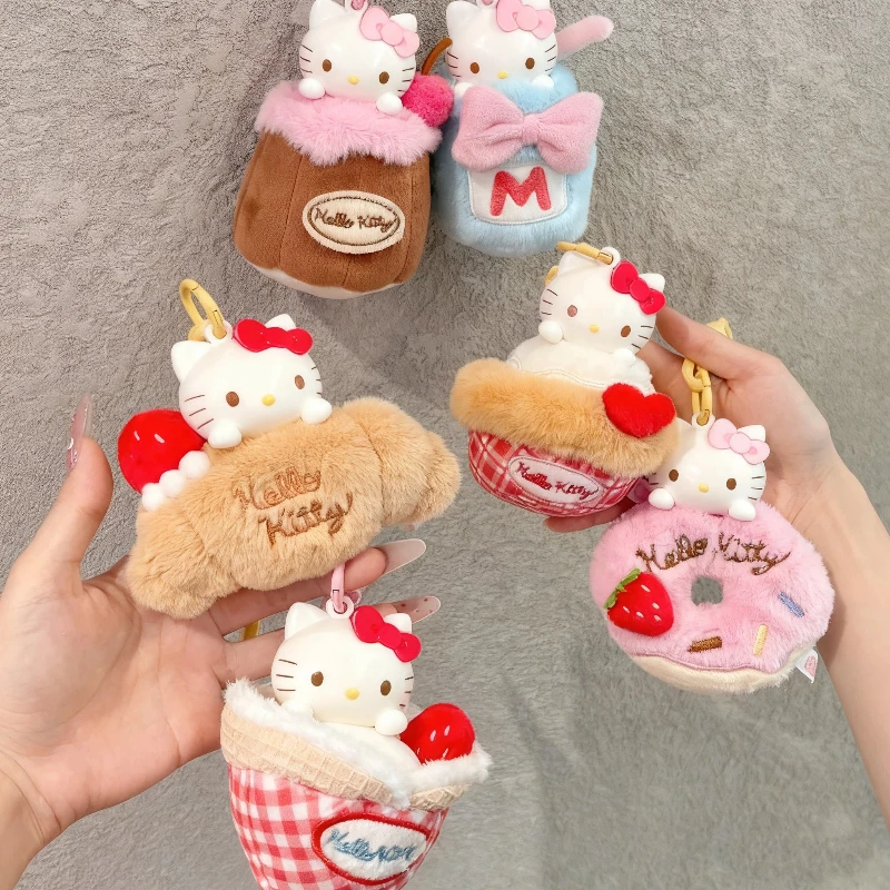 Hello-Kitty послеобеденный чай, плюшевая глухая коробка для ароматерапии, кавайный кулон, брелок, кукла, загадочная коробка, модная игрушка, дисплей, сбор подарок