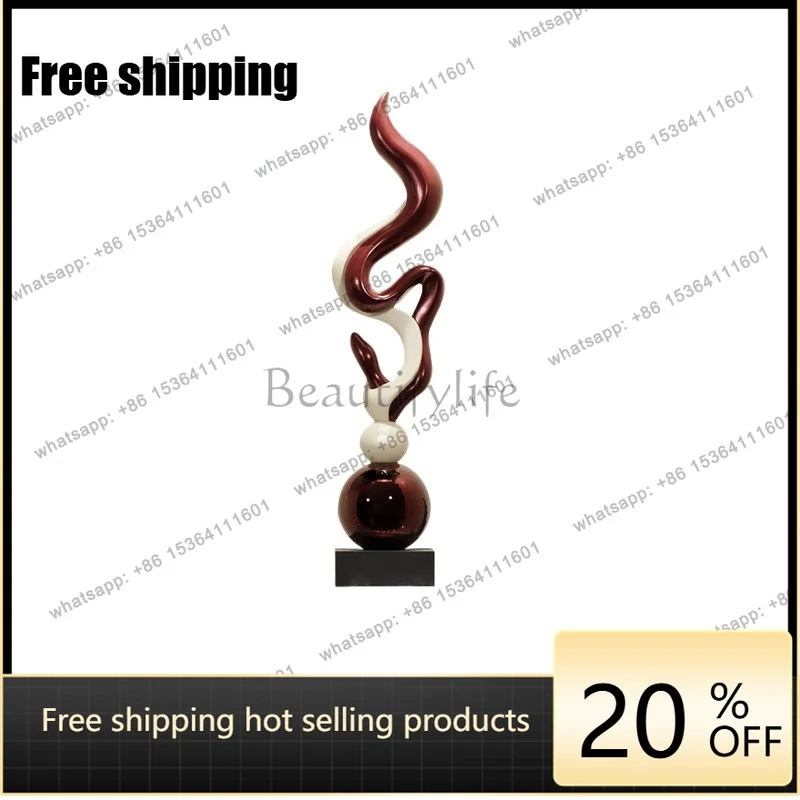 hot High-end Light Luxury Italian Sculpture Ornament Art Floor Decor For TV Cabinet Villa Club Sales Office