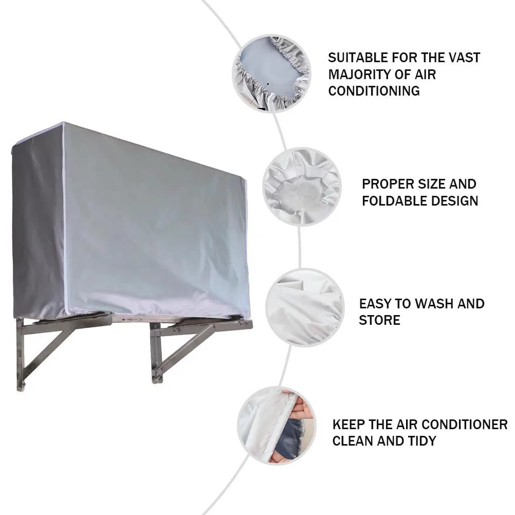 

Air Conditioner Cover Outdoor Protective Waterproof Dustproof Cover for External Unit - Scratch Air Conditioner