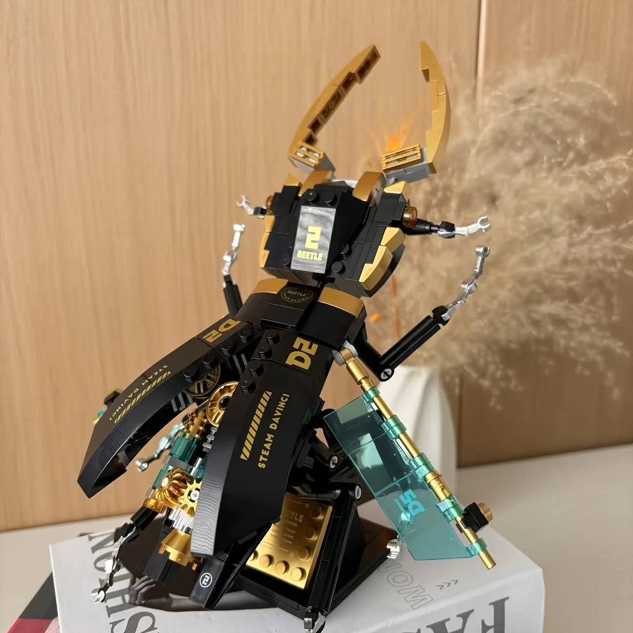 

Steampunk Beetle Building Block Set, Semi-Mechanical Elements, Cool Appearance/Realistic Detail Design, Easy to Assemble, Suitable for Gifting to Family and Boyfriend, Birthday Gift, Christmas Gift, Halloween Gift, New Year Gift, Insect Enthusiast Collect