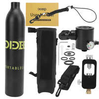 DIDEEP 0.5L Diving Oxygen Cylinder Equipment Oxygen Tank Underwater Breather Diving Diving Set Adapter