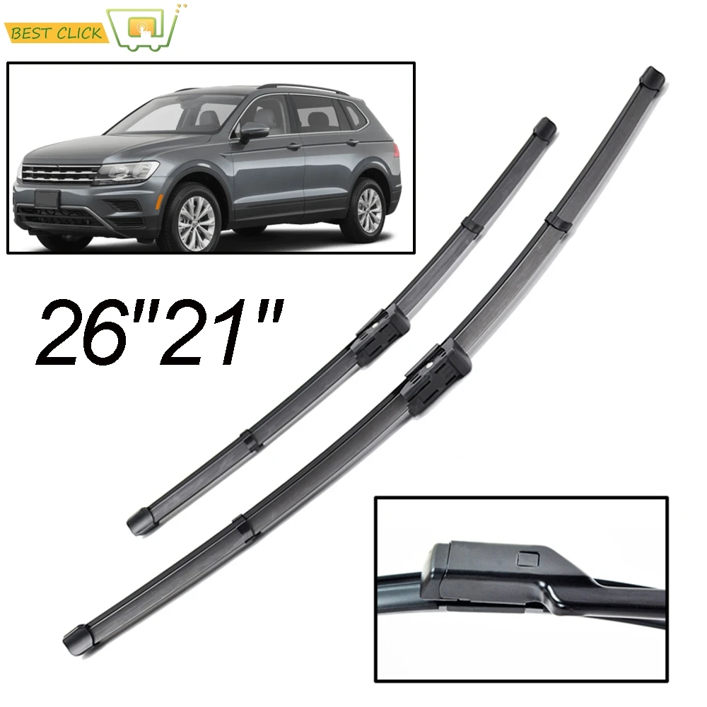 Misima Car Front Window Windshield Windscreen Wiper Blades Set For VW Tiguan MK2 2017 2018 2019 2020