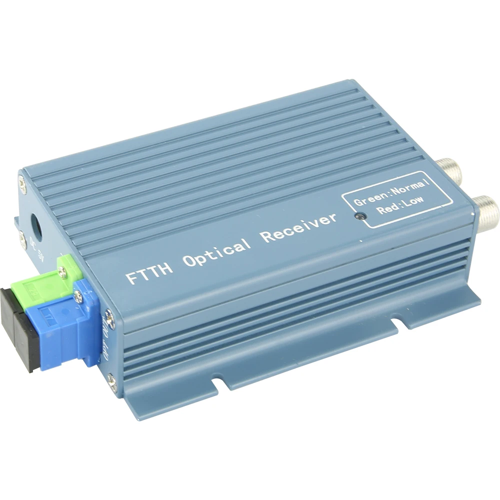 Active FTTH fiber receiver, WDM fiber receiver Fiber to RF, fiber input (RF broadcast + fiber output)