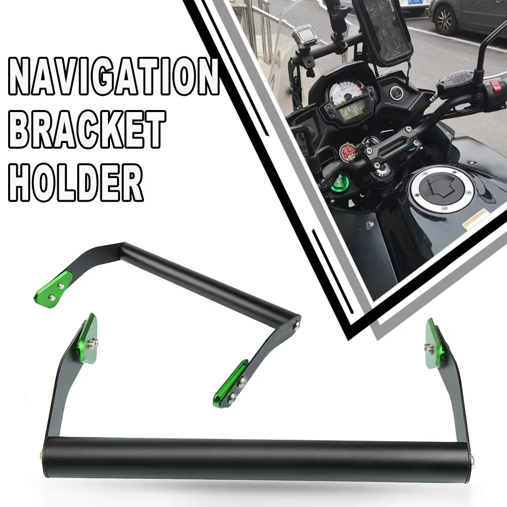 

For KAWASAKI Versys 650 KLE650 Versys650 KLE 650 2015-2019 2018 2017 Motorcycle modified GPS navigation bracket Supporter Holder