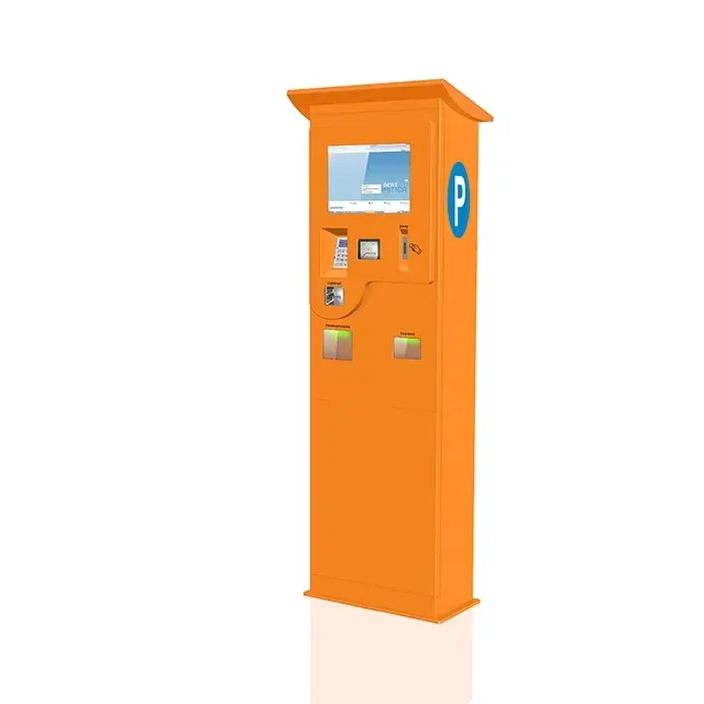 Outdoor Self-Service Carpark Multifunction Payment Kiosk With Scanner / Printer / Card Reader For Parking Lot