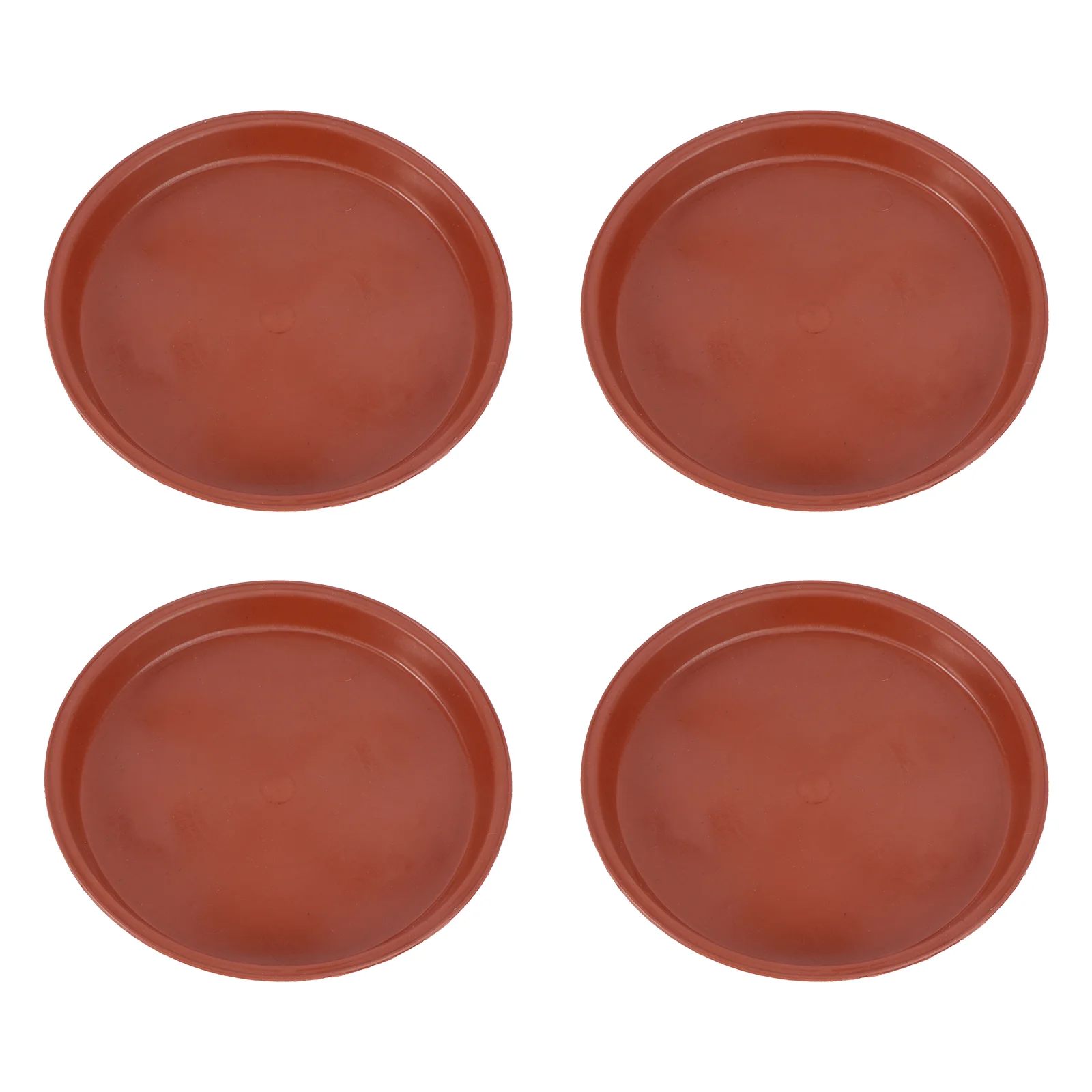 

10pcs Plastic Flowerpot Drip Tray Plant Pot Saucer for Fleshiness Planter Garden Balcony - Type 160 (Red)