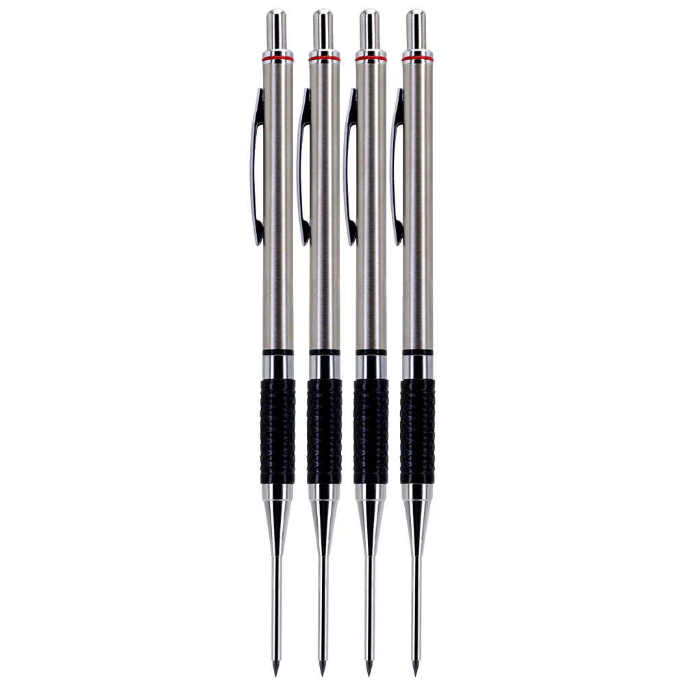 New Deep Hole Woodworking Mechanical Pencil, 2.0mm Anti Slip Soft Set Grip Handle Automatic Pencil Engineer Drawing Marking Tool