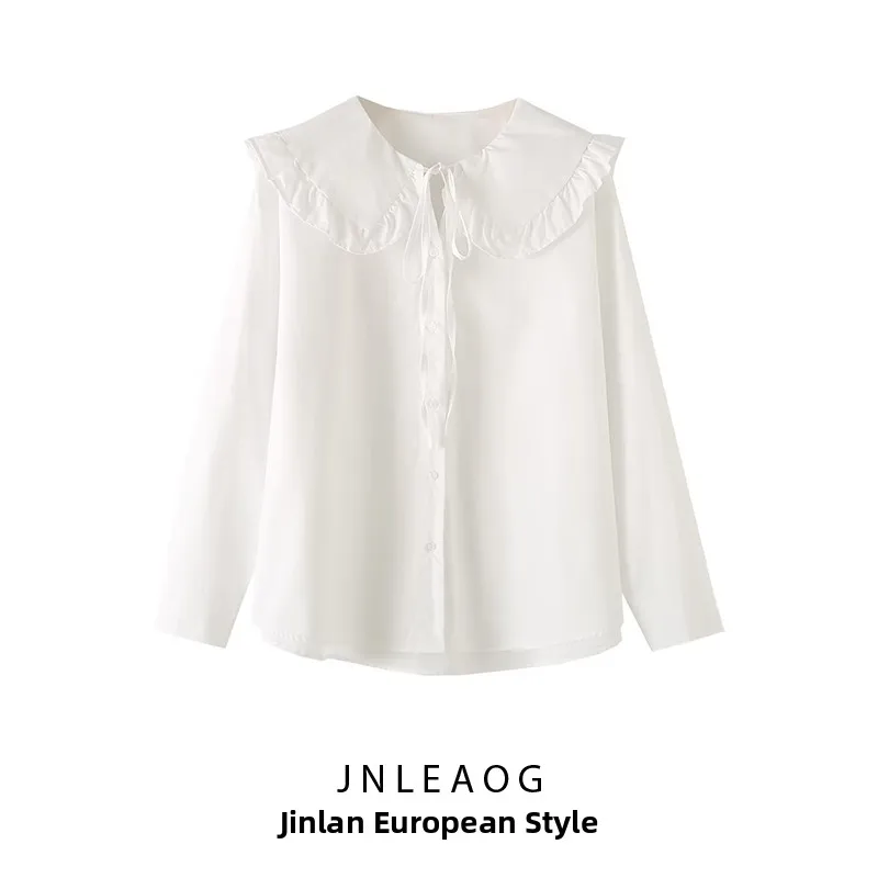 

Faionable Long Sve с круглым воротником irt JNLEAOG Дизайн женской одежды Ele Sle Полиэфирное волокно, устойчивое к деформации...