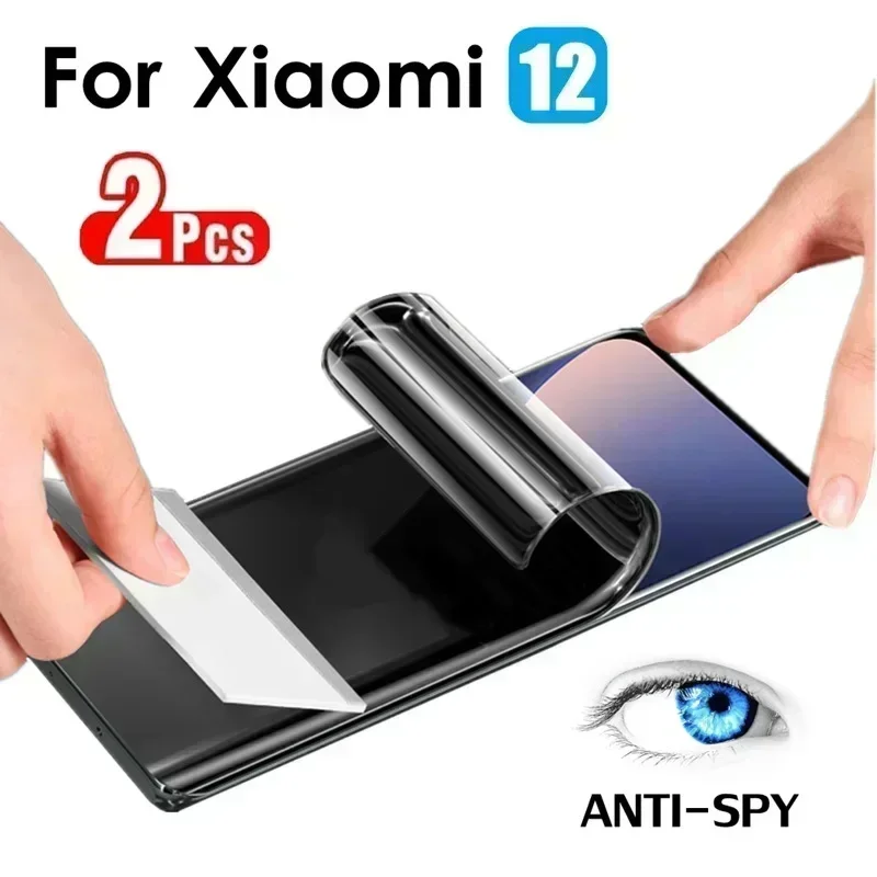 

2Pcs Anti-Spy Privacy Hydrogel Film For Xiaomi Mi 13T 12T 11T 10T 9T Pro Ultra Note 10 Pro For Mi 14 Lite 5G Screen Protector